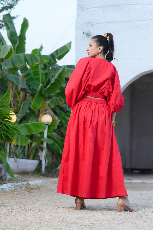 Cloud Nine Set - Hibiscus Red