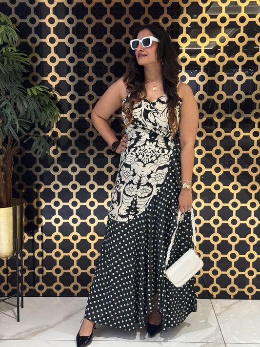 Pool Side Polka Wrap Dress
