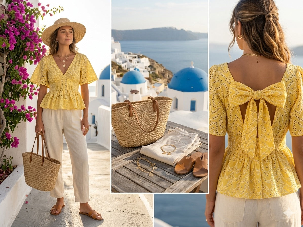 Women’s Cotton Peplum Top