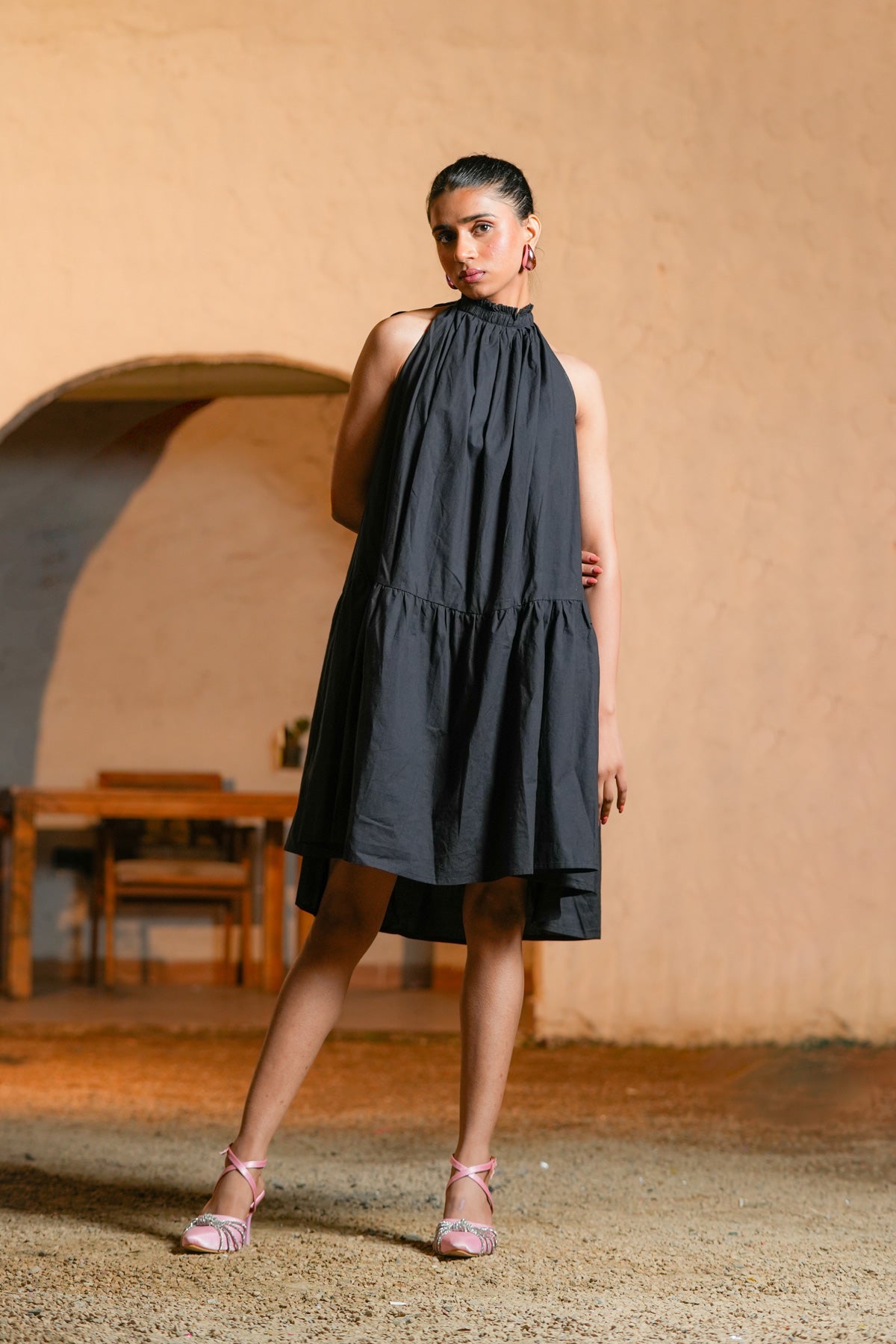 Desert Rose Dress - Just Black