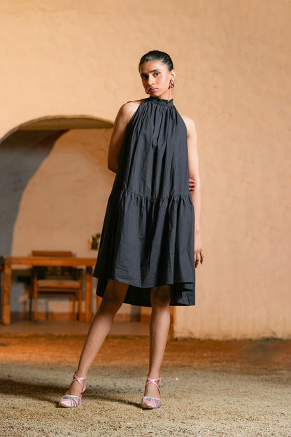 Desert Rose Dress - Just Black