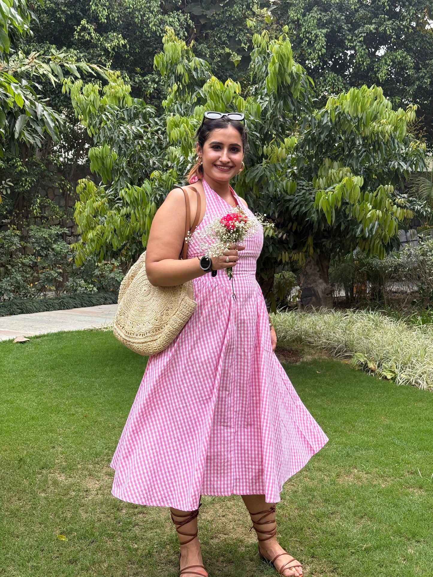 Gingham Glow Dress
