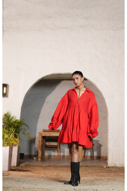 Coastal Ease Shirt Dress