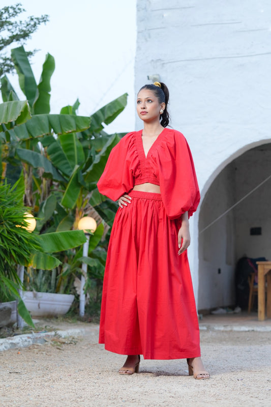 Cloud Nine Set - Hibiscus Red